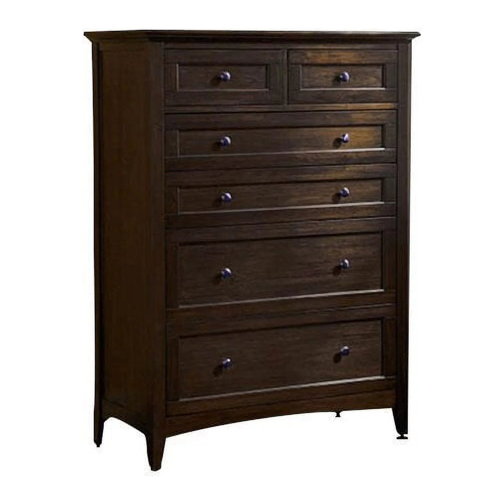6 Drawer Dark Mahogany Chest F95263