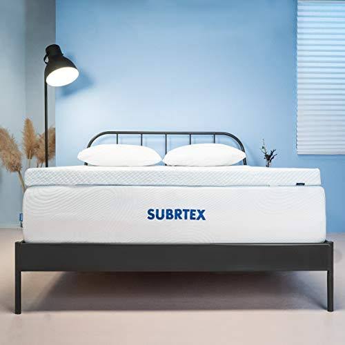 Gel-Infused Memory Foam Mattress Topper with Bamboo Cover H961226