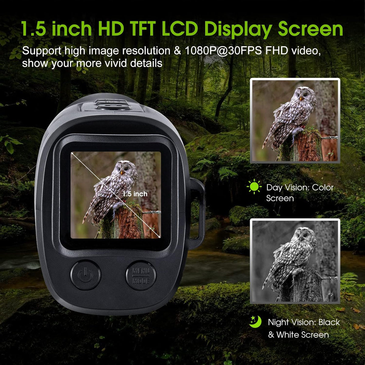 Digital Night Vision Monocular with 32 GB Micro SD Card Z73345