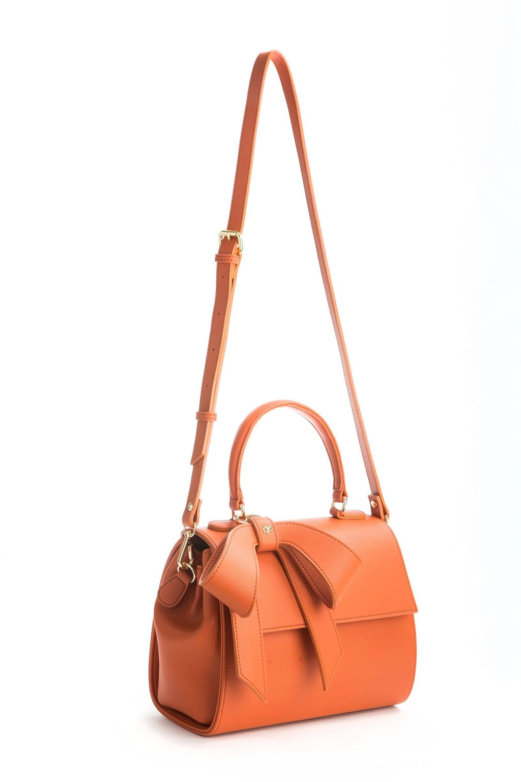 Orange Vegan Leather Bag J6072