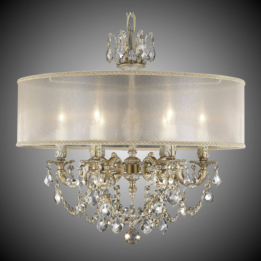 Antique Black Glossy Five Light Flush Mount M208356