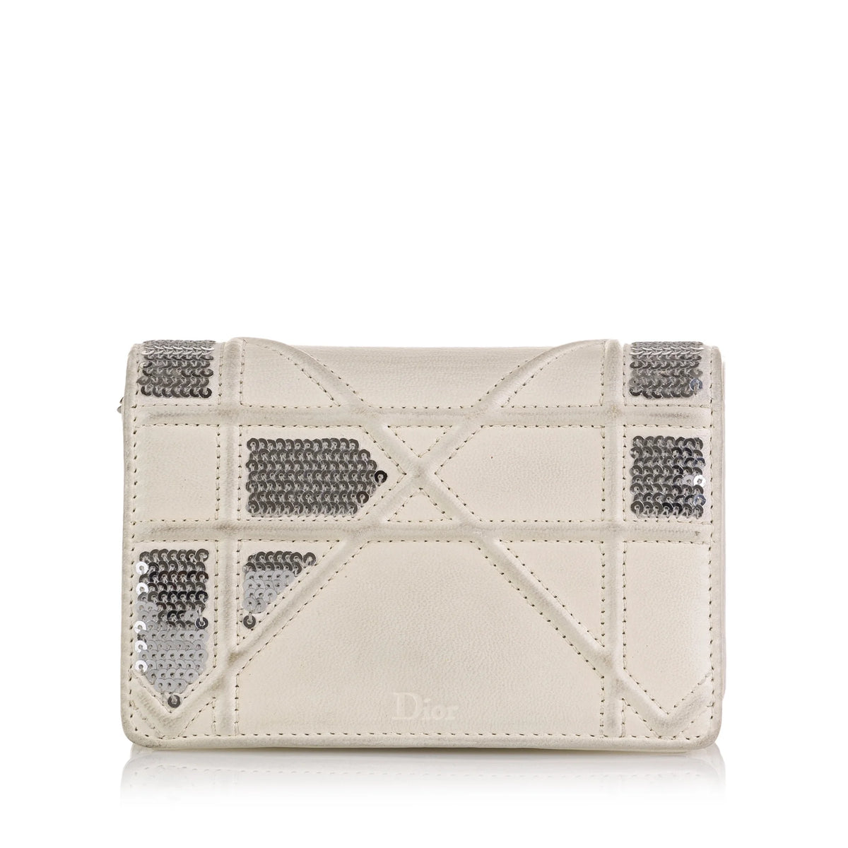 White Calf Leather Crossbody Bag N55331