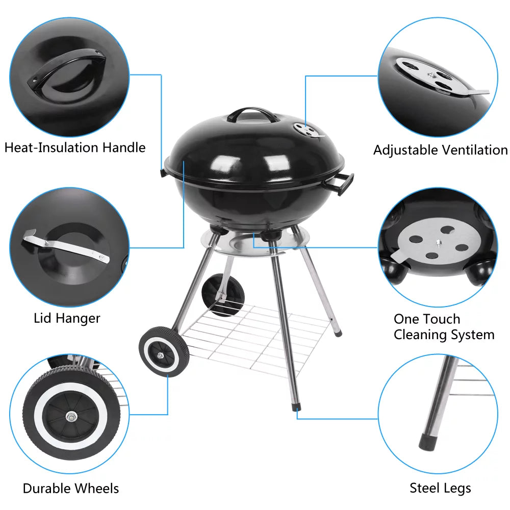 Charcoal Enamel Barbecue Stove B251513