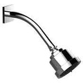 Polished Nickel Shower Head with Arm and Square Flange M256