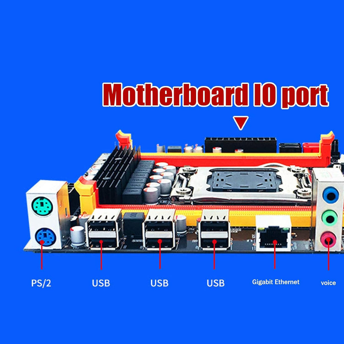 Gaming Motherboard with Indicator Light, DDR3 Memory, Support M.2 Hard Drives H610735