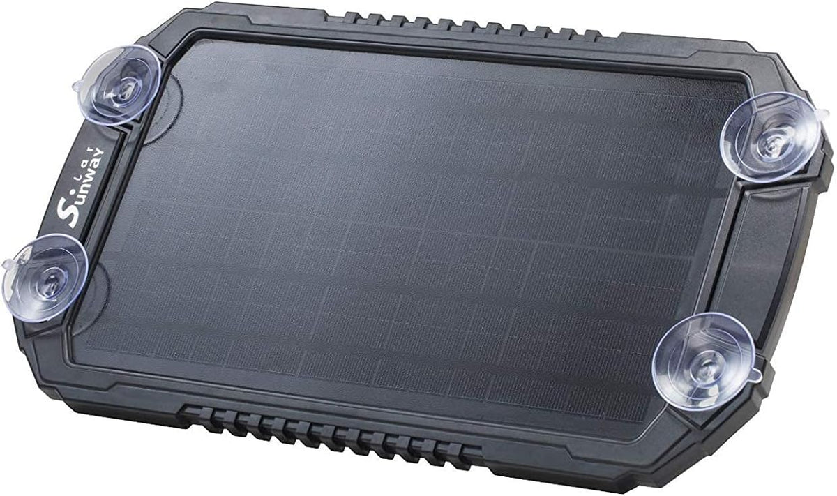 12V 8W Portable Waterproof Solar Car Battery Trickle Charger I733367