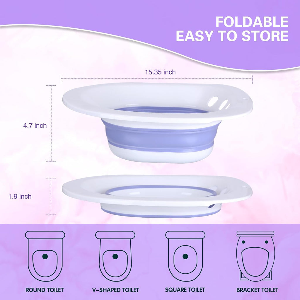 Foldable Sitz Bath for Toilet Seat S7278