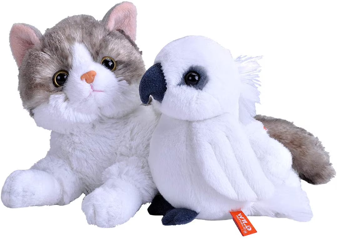 Plush Cockatoo and Cat Plush Toys X963977
