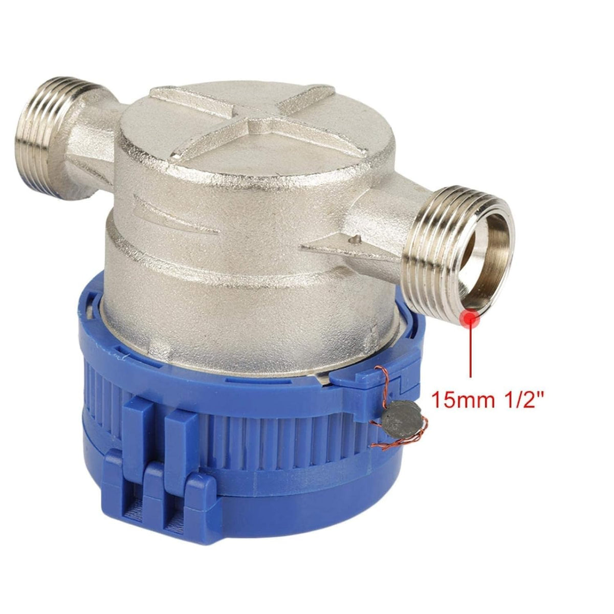 1/2 Inch Plastic Water Flow Meter Pack of 2 H9472
