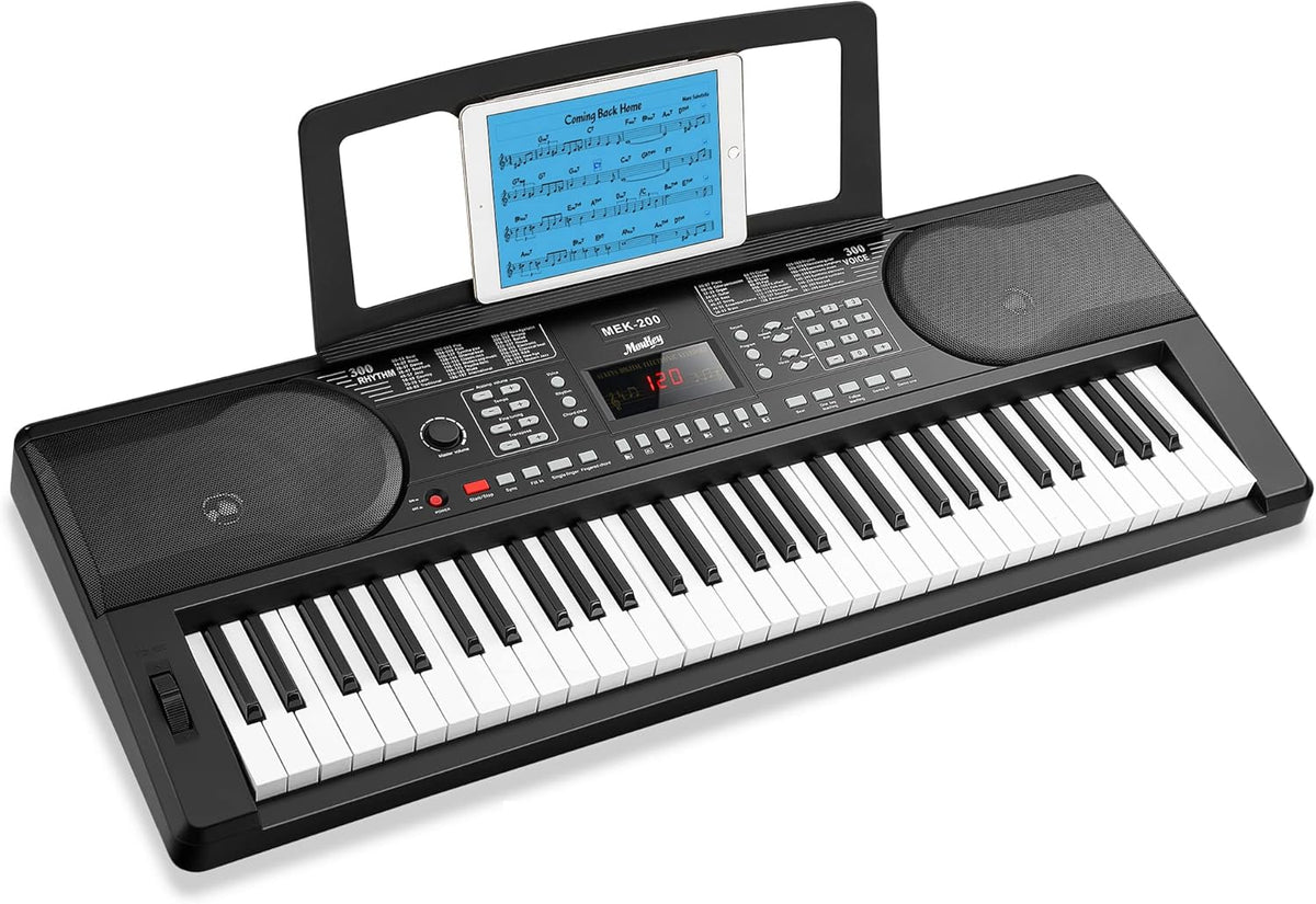 61 Key Full-Size Electric Piano Keyboard with Stand, Bench and Headphones X898