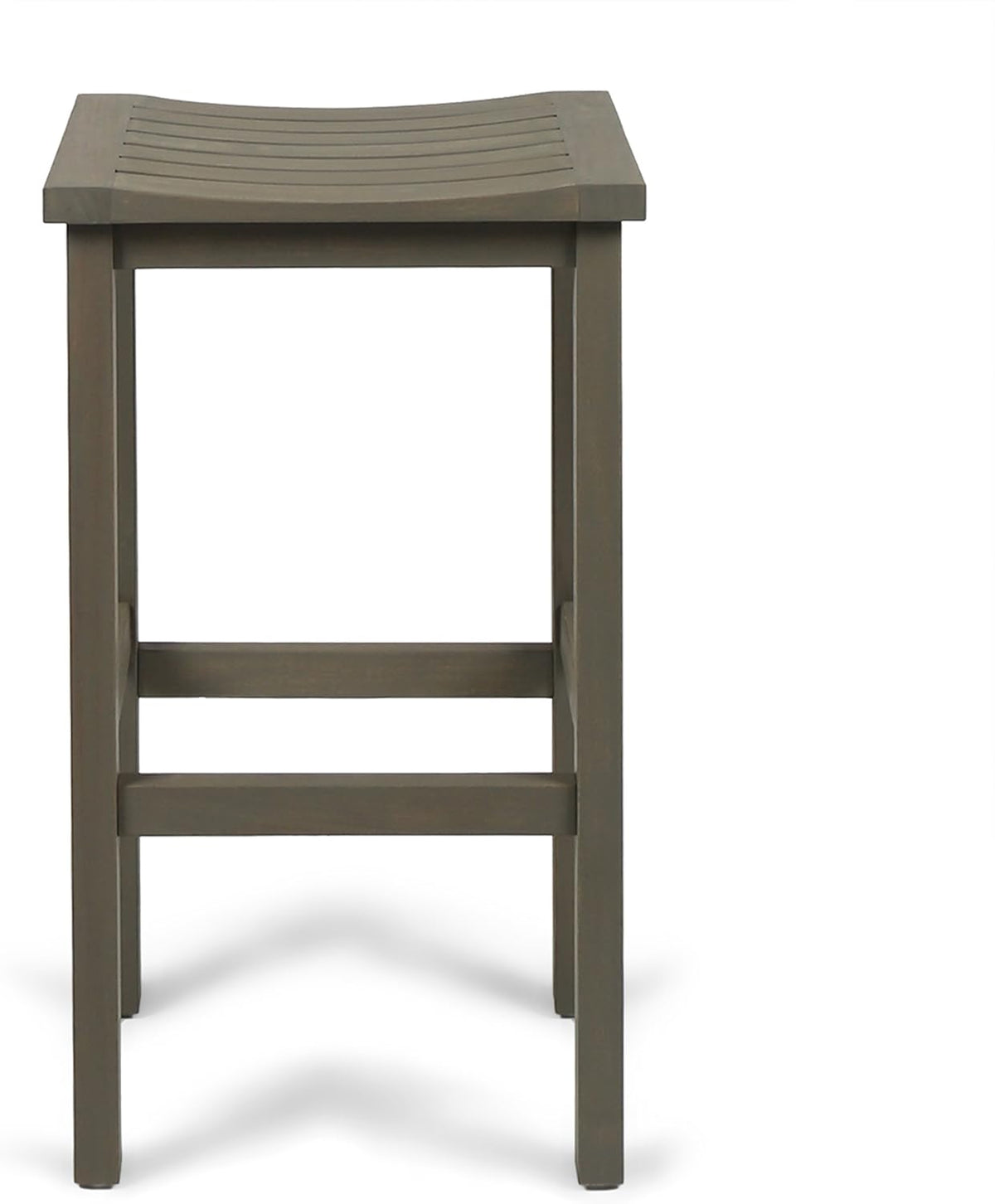 Grey Acacia Wood Barstools, 4-Pcs Set O113