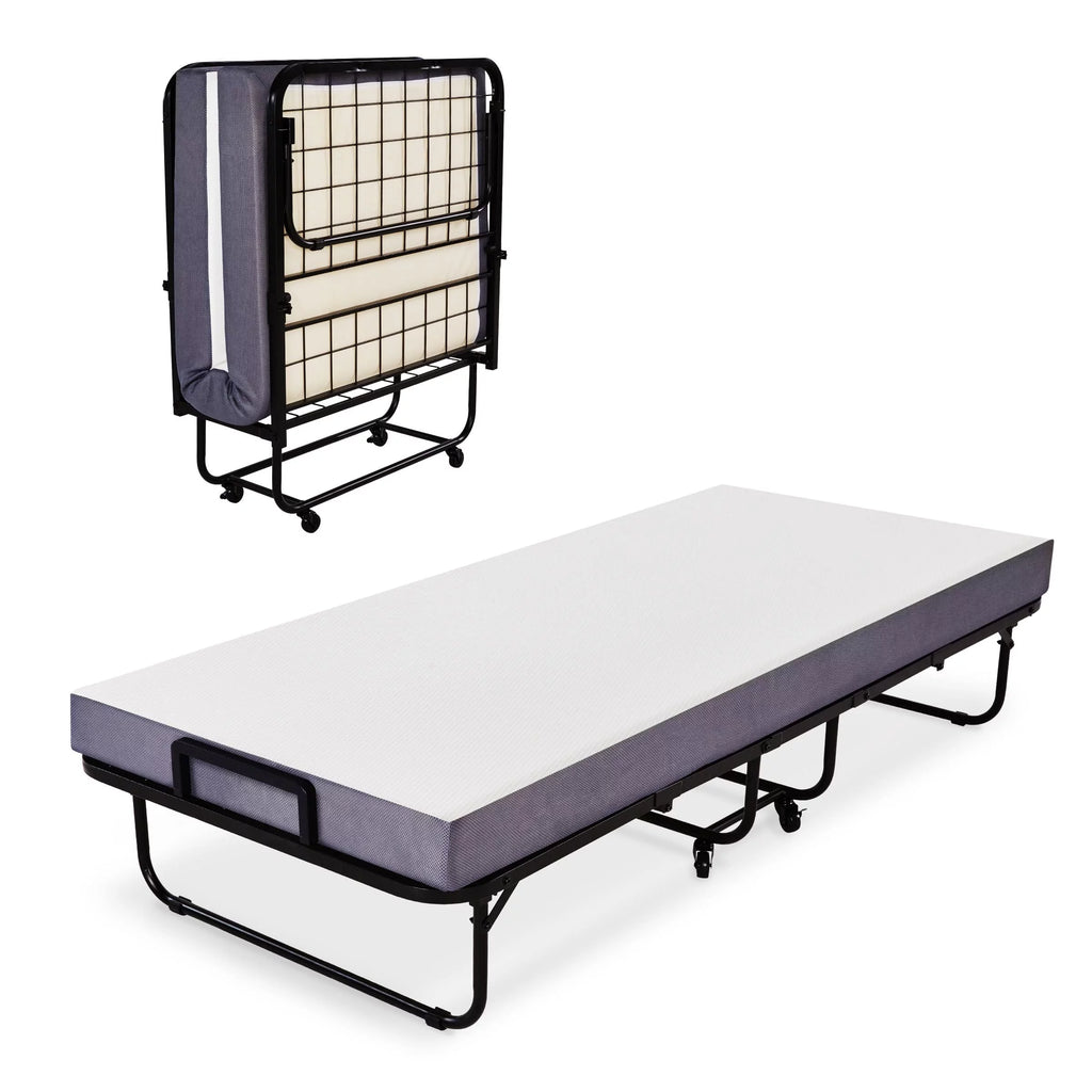 Folding Bed with Memory Foam Mattress Q526