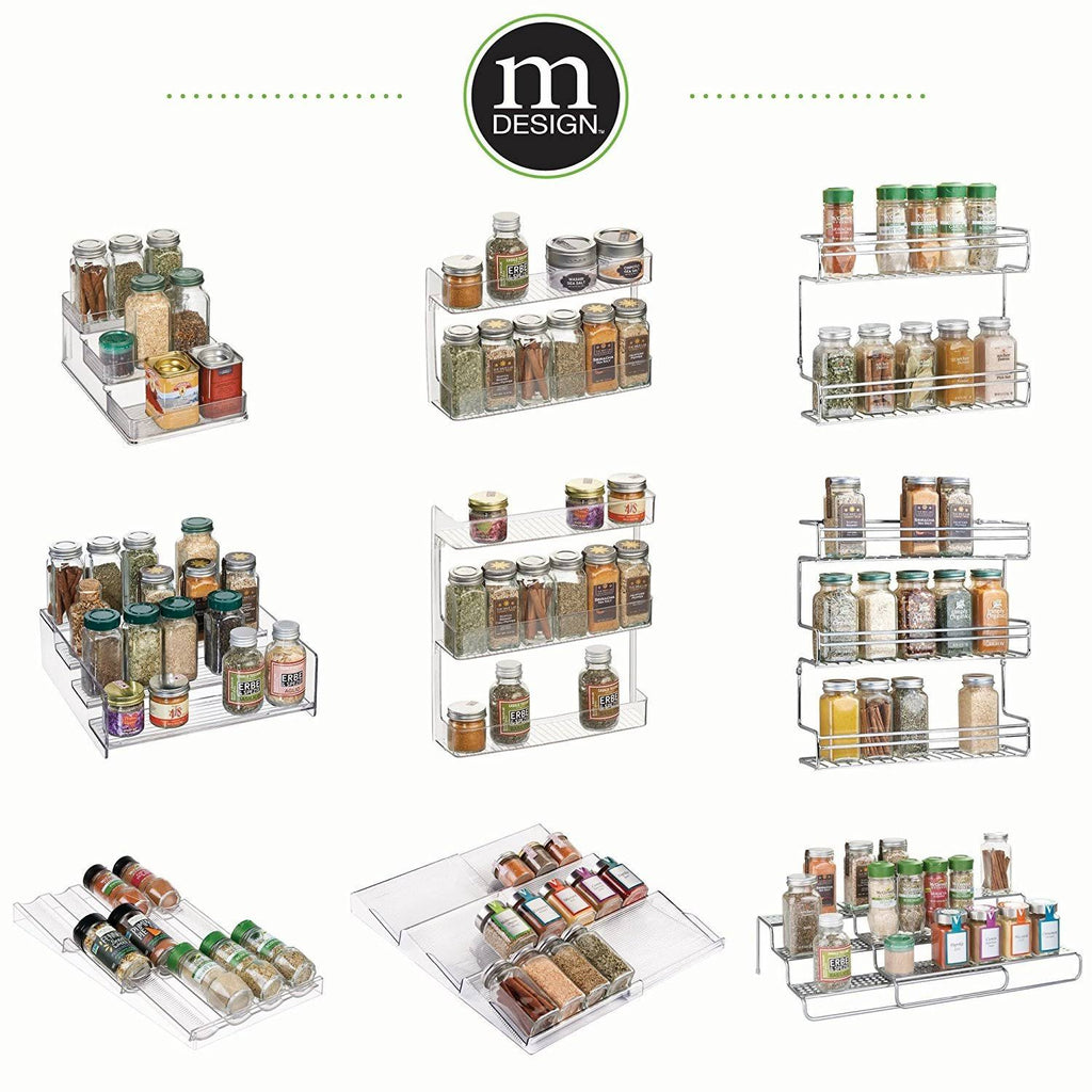 Plastic Spice Rack Caddy Kitchen Food Storage Rack H960