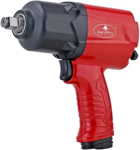 1/2-Inch Aluminum Air Impact Wrench Twin Hammer 1000FT-LB Pack of 2 V40061