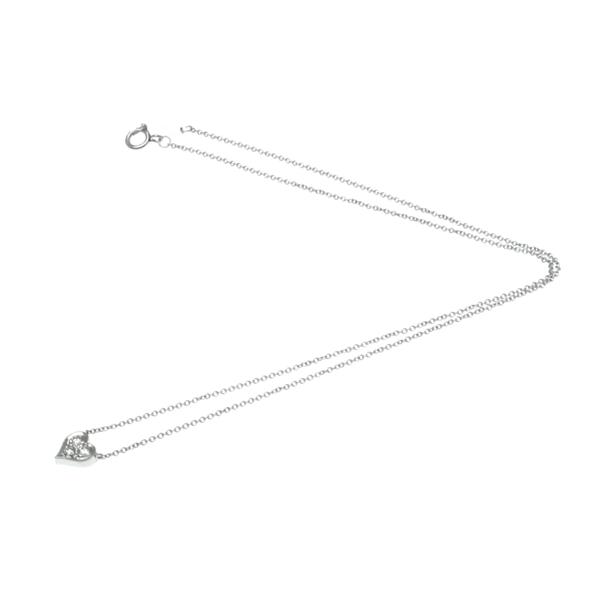 Platinum Diamond Heart Necklace R621917