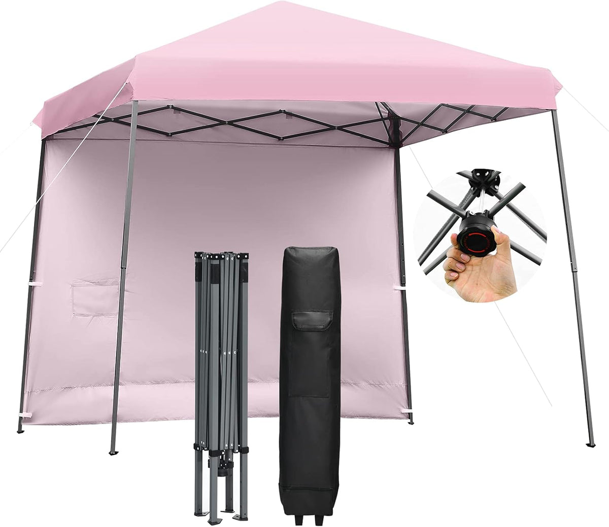 10x10 ft Pop up Canopy Tent with Detachable Side Wall L43555