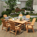 All Weather Poly Lumber Outdoor Dining Set for 6 S14244