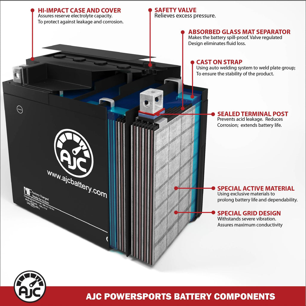 800CC 12V Snowmobile Replacement Battery U437902