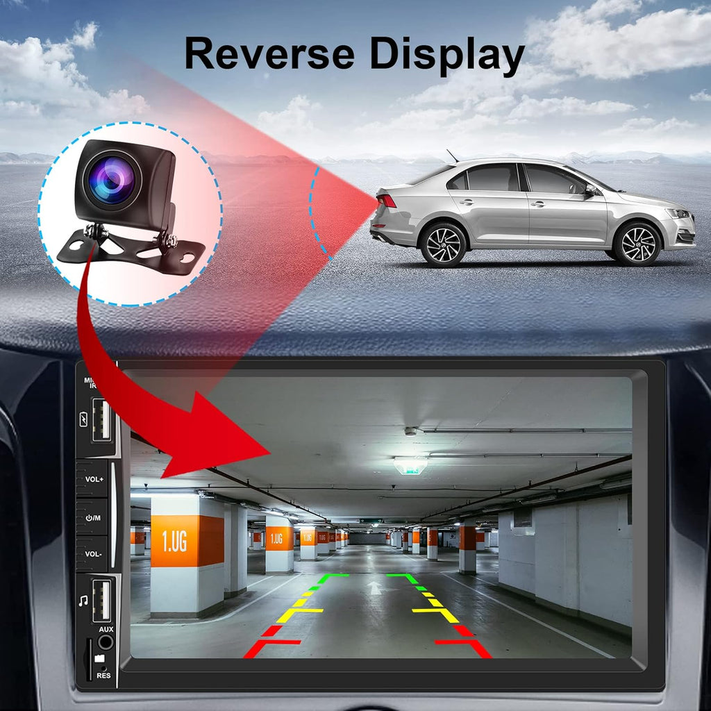 7 inch Touch Screen Car Stereo Radio with Bluetooth Backup Camera I9719