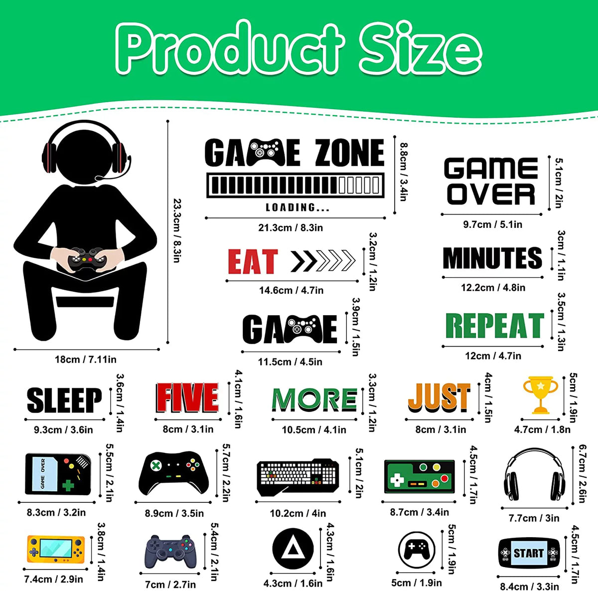 Glow in The Dark Wall Decals O750