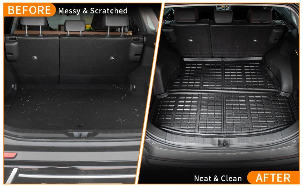 TPE Cargo Liner Trunk Floor Mats for Toyota Rav4 (Set of 4 Mats) P690