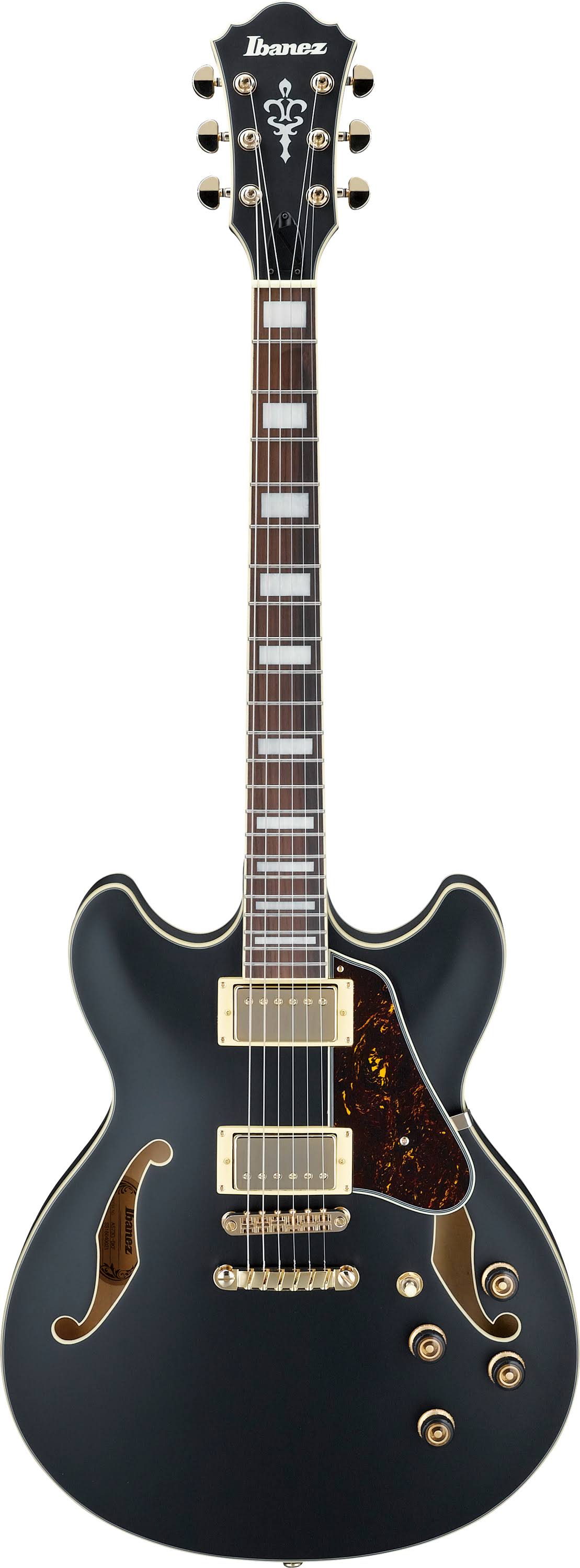 Black Flat Semi-Hollow Electric Guitar C546607