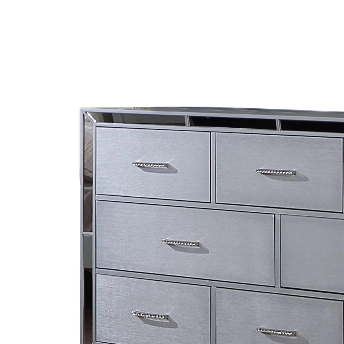 64 Inch Pine Wood Dresser, 8 Drawers F2004