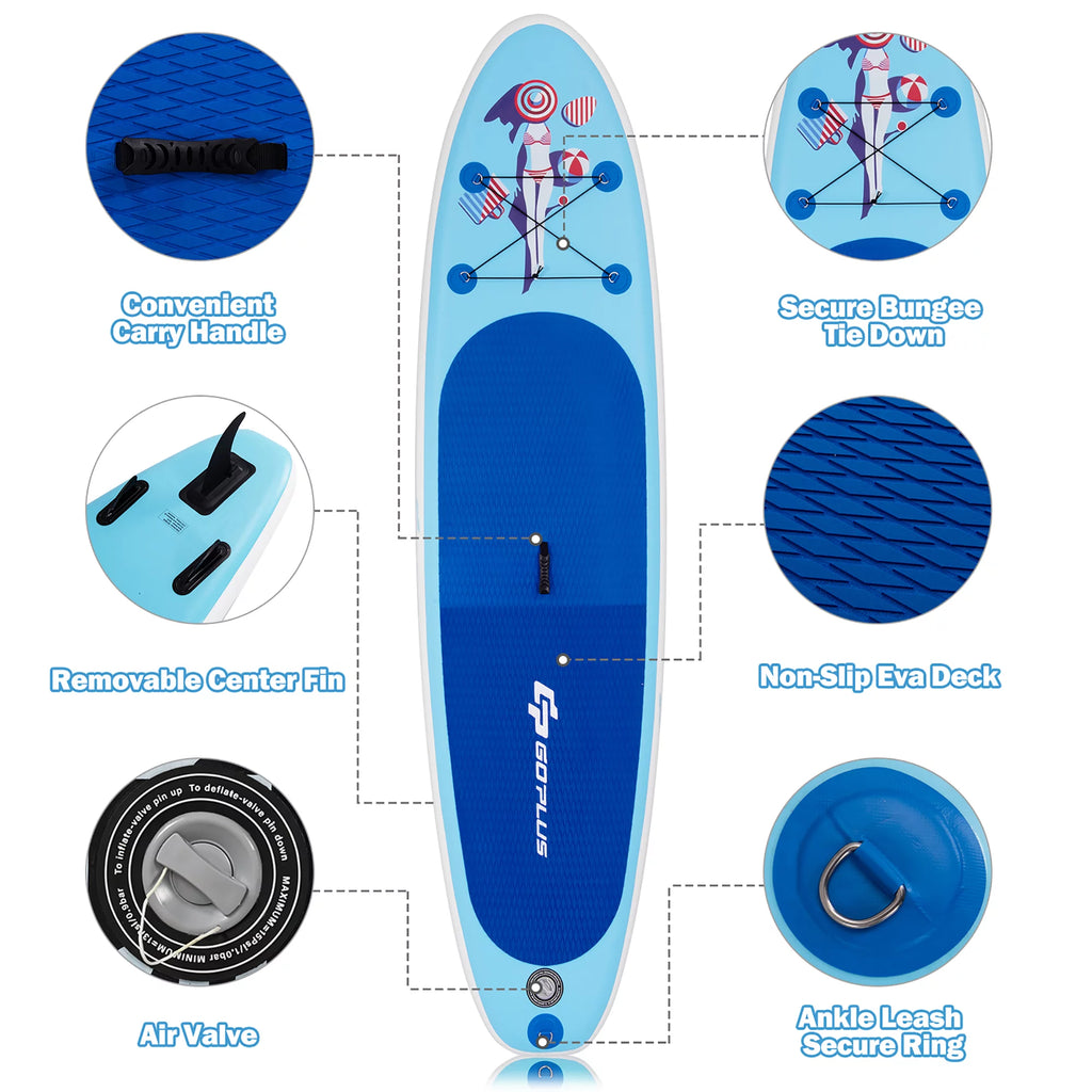 10' Inflatable Stand Up Paddle Board E54060