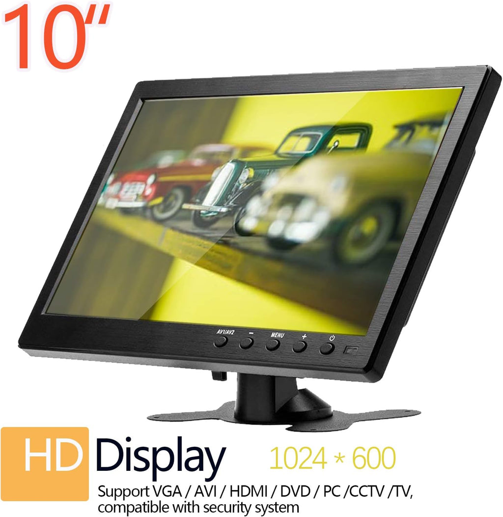 10.1 Inch LCD Security CCTV Monitor with HDMI Input Cable D594