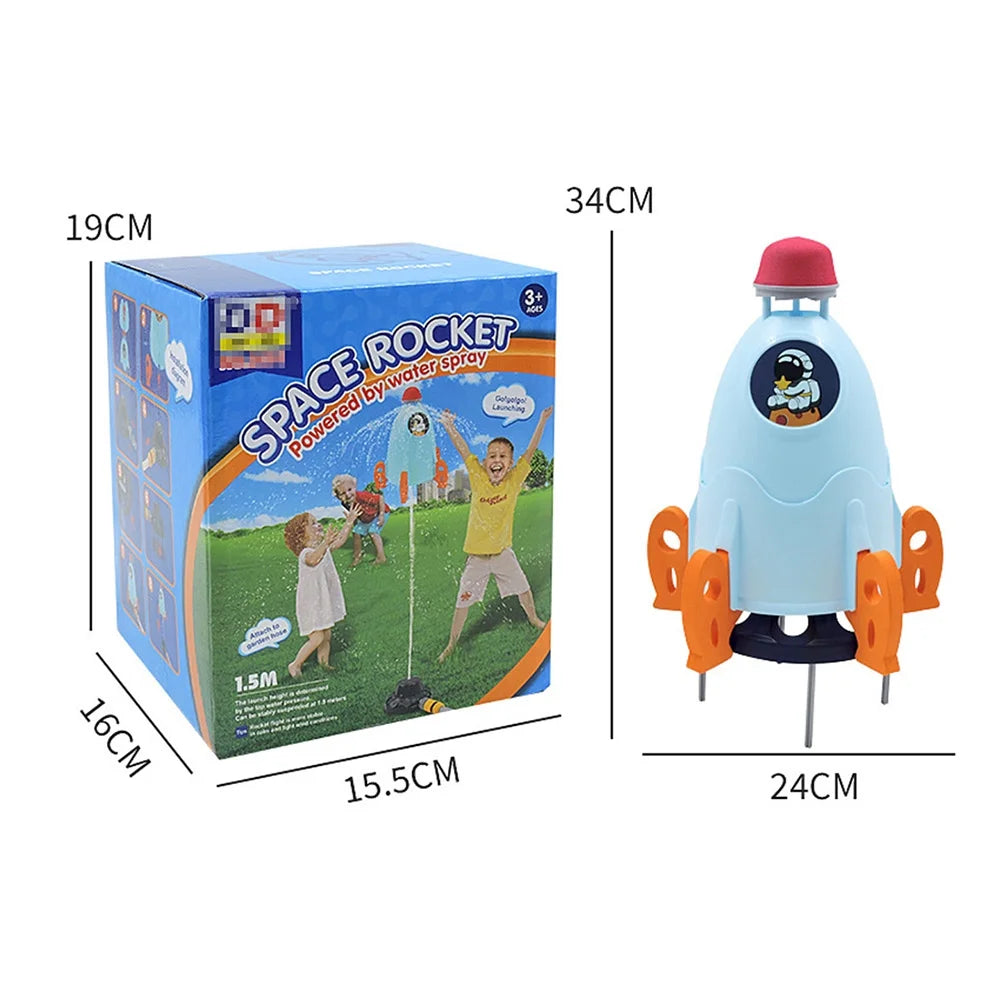 Blue Plastic Rocket Sprinkler Toy K2220