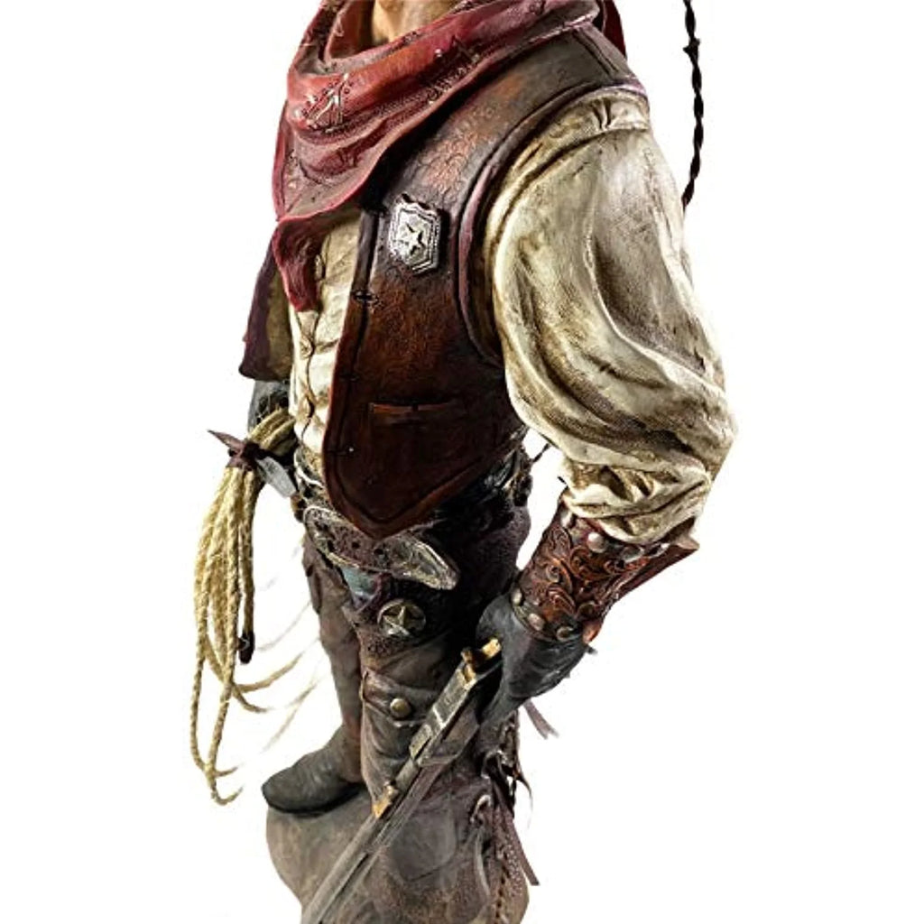 Western Cowboy Statue Hand Painted Figurine Y3980