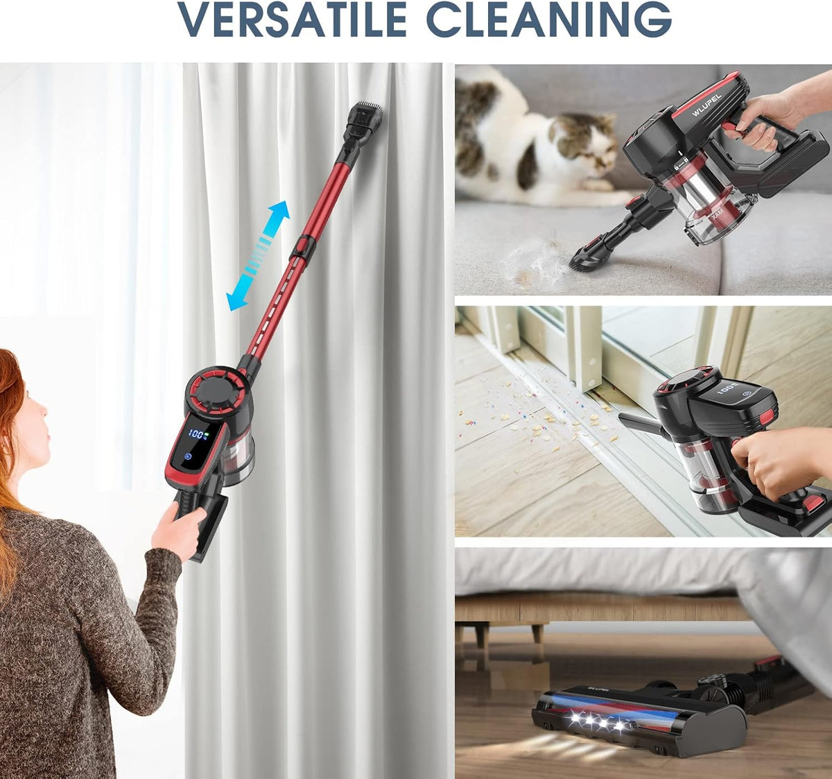 250W Cordless Stick Vacuum Cleaner R6558