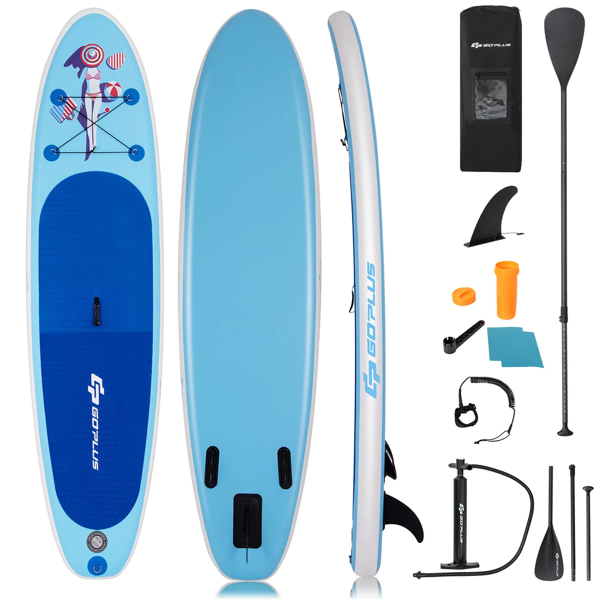 10' Inflatable Stand Up Paddle Board E54060