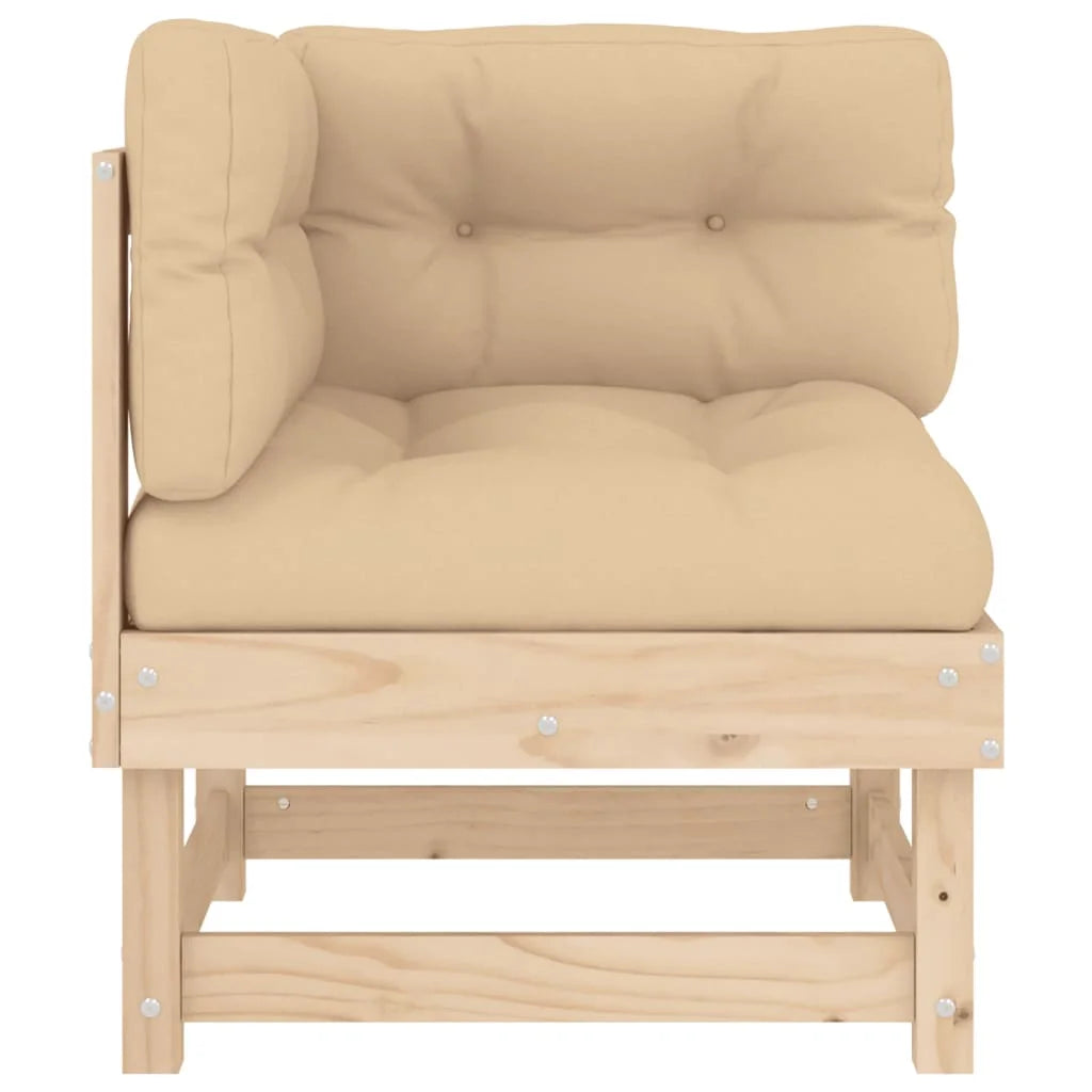Solid Wood Pine Corner Sofas with Cushions A134322