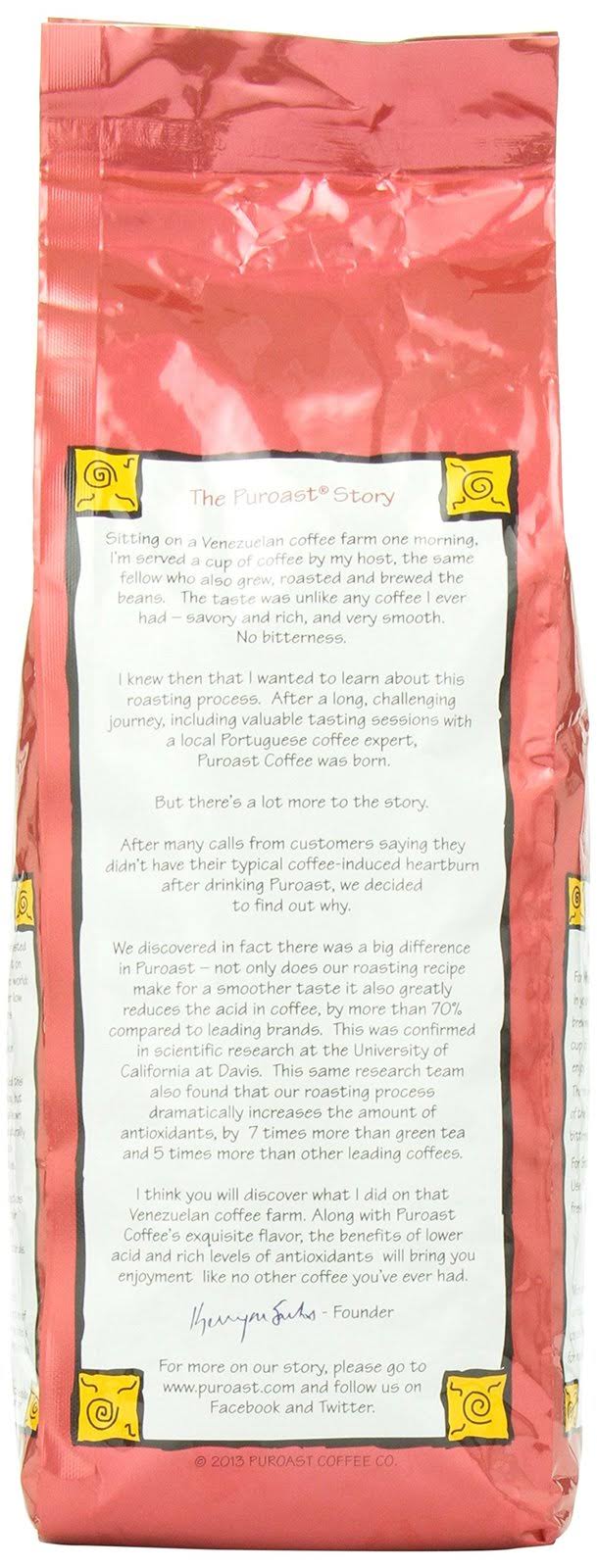 Low Acid Decaf Whole Bean Coffee, 2.5 Pound U265637