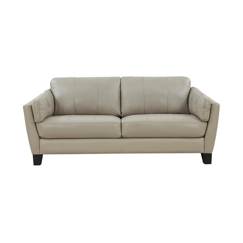 Cream Top Grain Leather Sofa O119