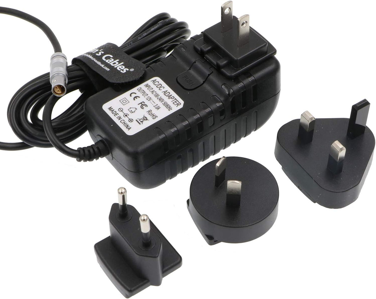 Z Cam E2 Power Adapter Cable with US UK EU AU Plugs H307673