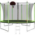 10FT Trampoline with Basketball Hoop and Ladder S43669