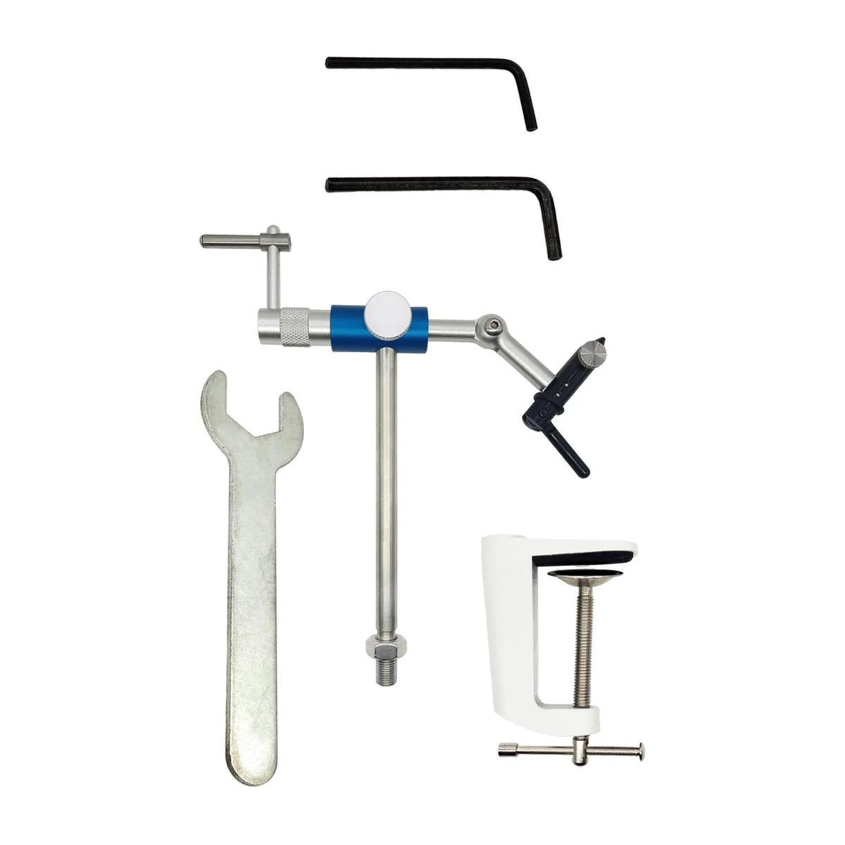 Rotary Fly Tying Vise with C Clamp and Steel Hardened Jaw E81461