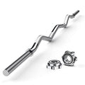 47" EZ Curl Bar Weight Lifting Bar with 2 Star Collars N142