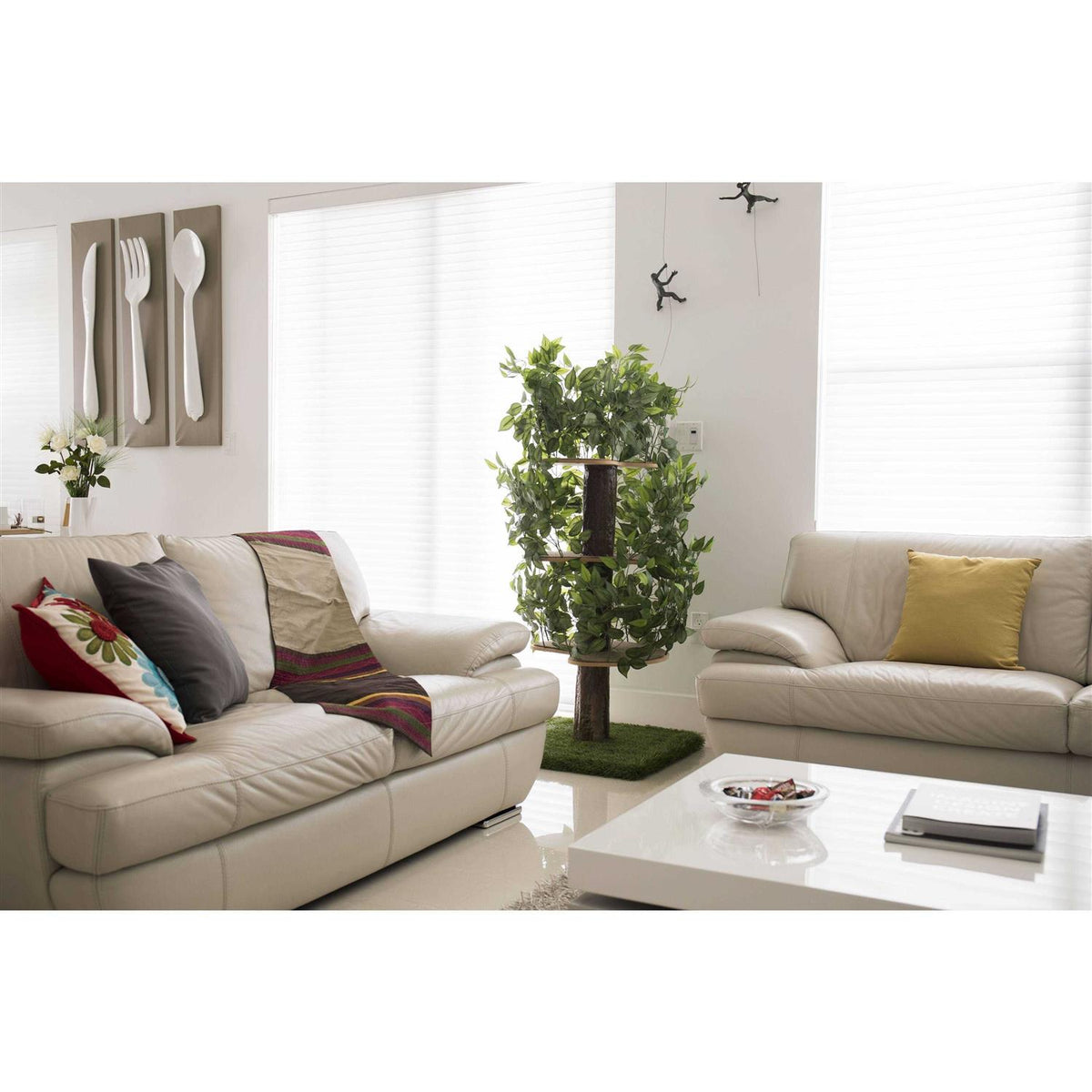 Cat Tree with Leaves Cat House & Cat Activity Tree X654072