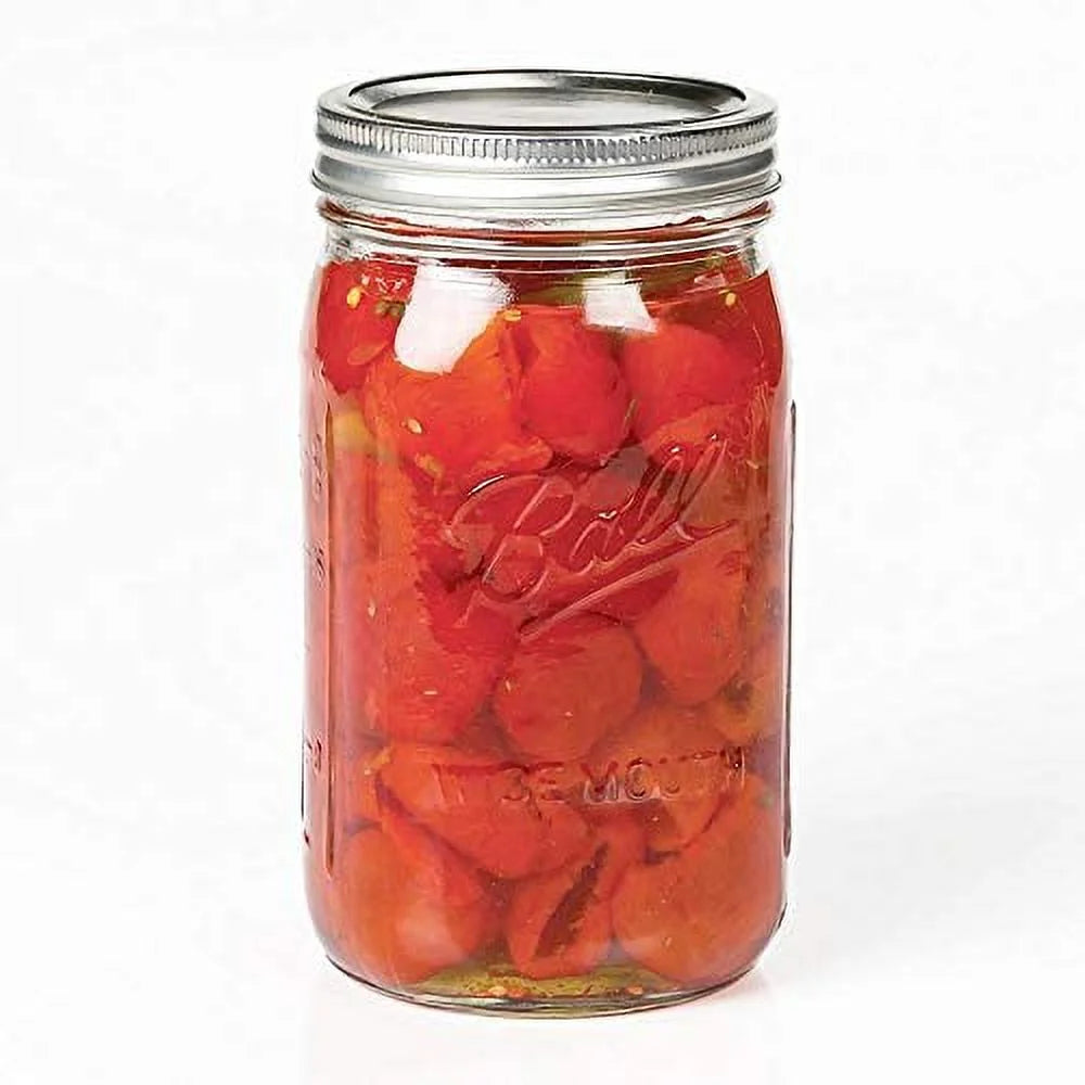 Clear 32 Ounce Quart Jar Set of 12 O553