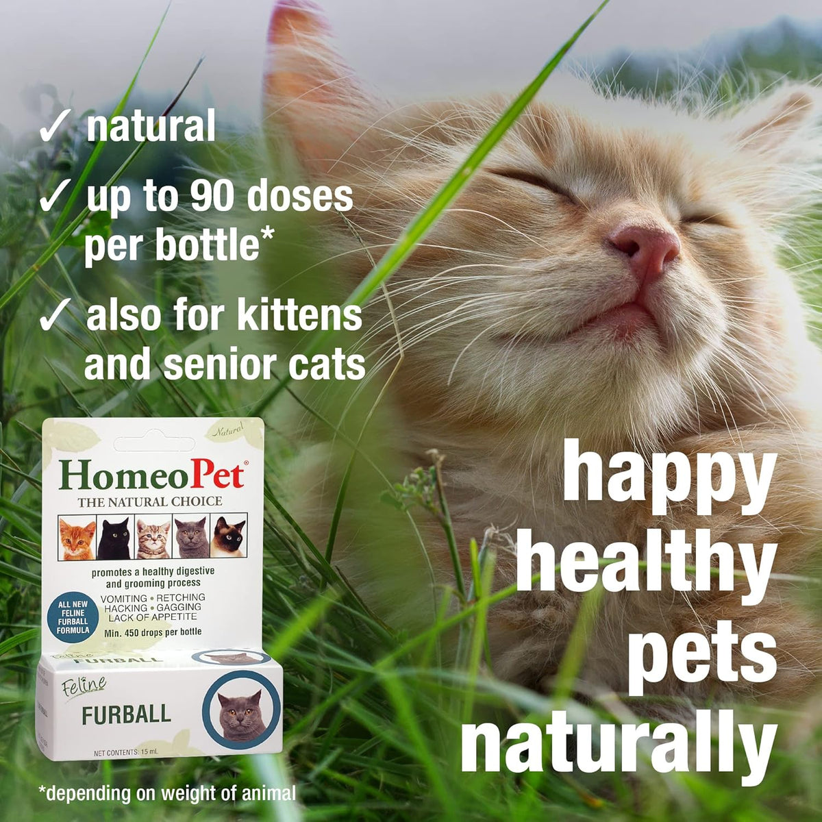 15 Milliliters Feline Furball Medicine J2185