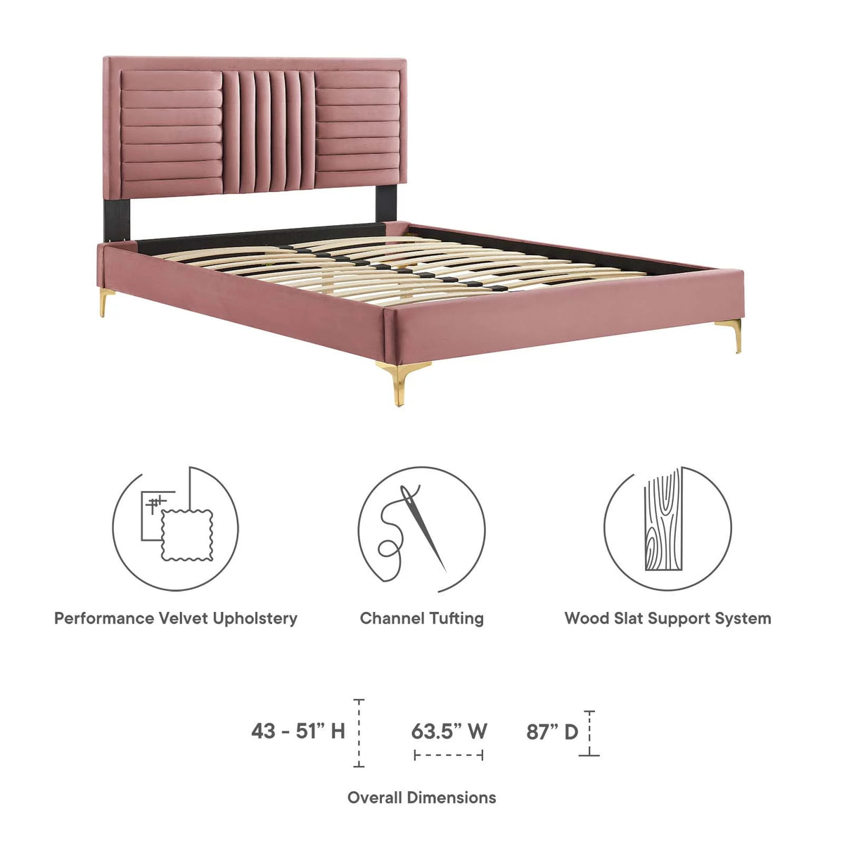 King Platform Bed I78455