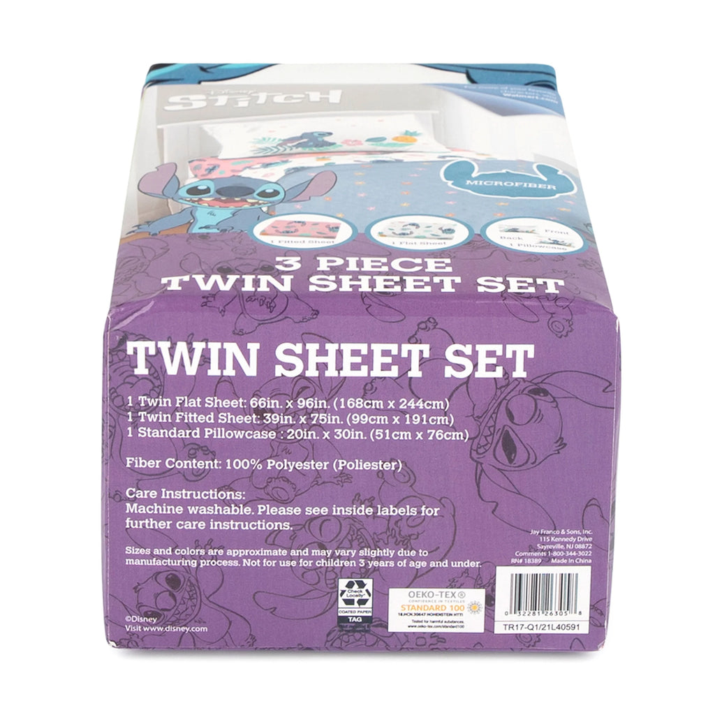 Pink Microfiber Kids 3-Piece Twin Sheet Set N668