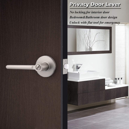 10 Pack Privacy Door Knobs in Satin Nickel K994