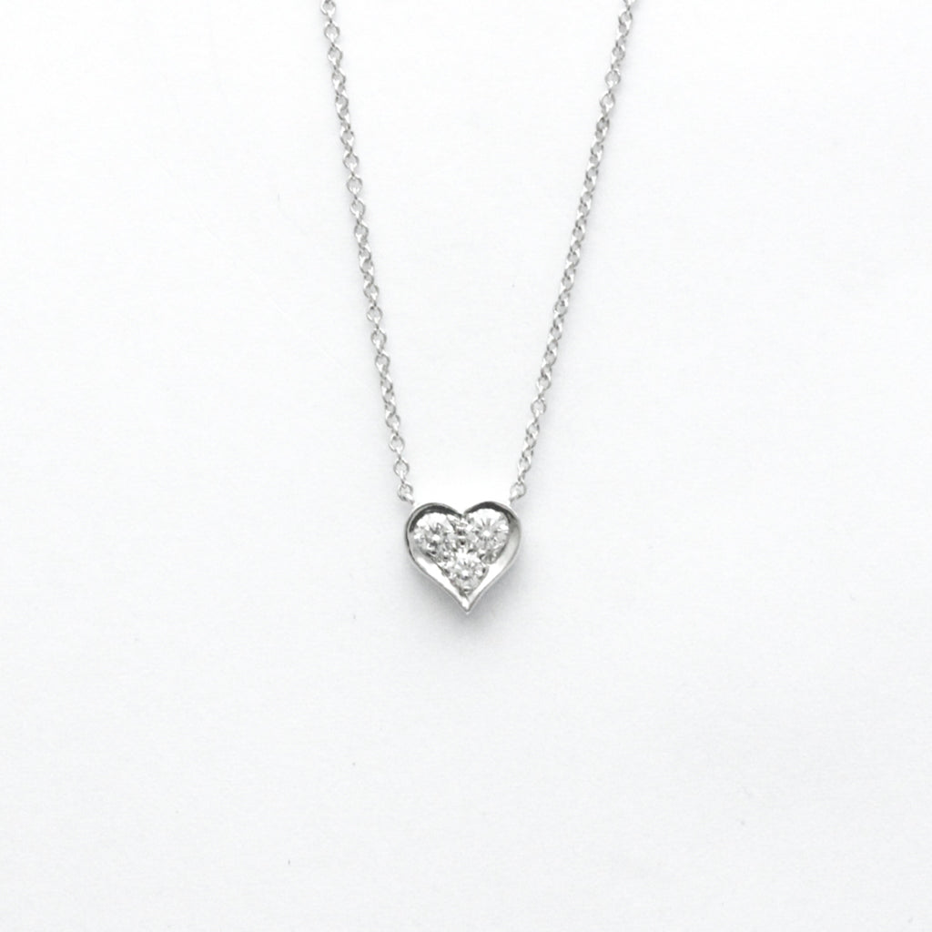 Platinum Diamond Heart Necklace R621917