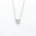 Platinum Diamond Heart Necklace R621917