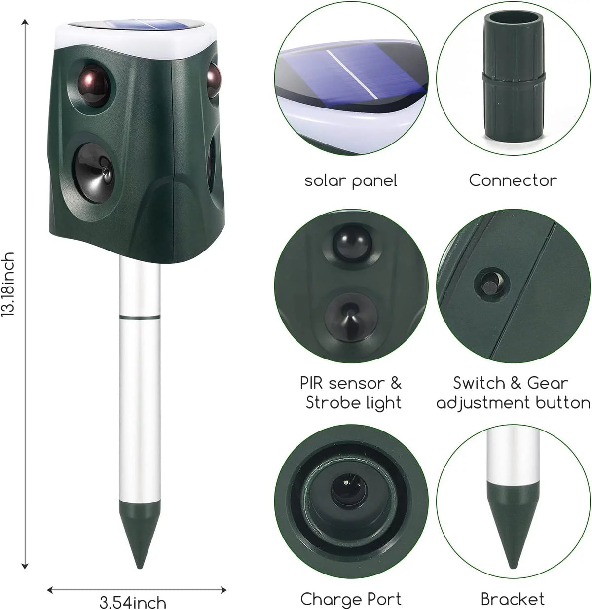 Ultrasonic Animal Repeller with PIR Sensor S4390