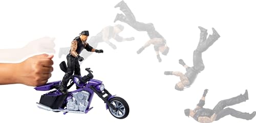 WWE Wrekkin' Slamcycle Vehicle & Figure Playset with Toy Motorcycle & Undertaker 6-inch Collectible G454341